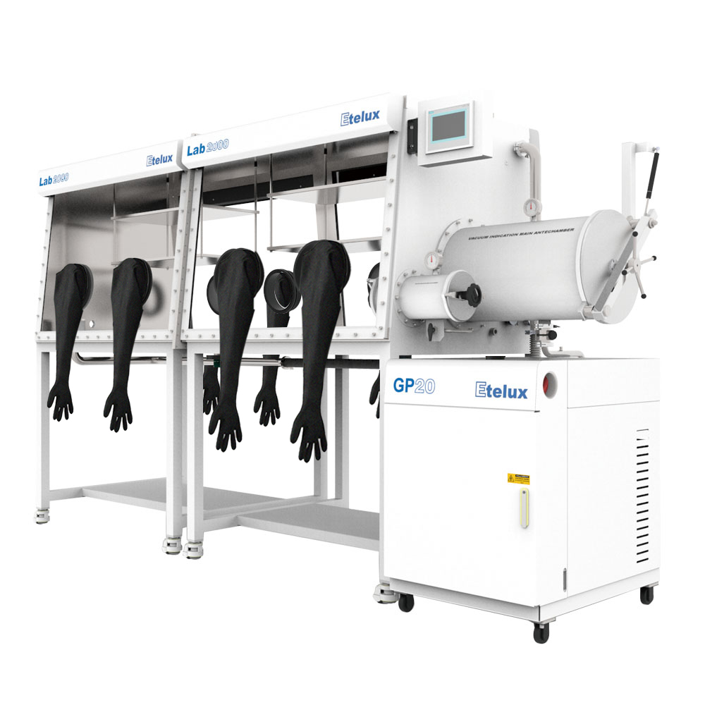 Etelux Lab2000 Standard 2400 Double-sided Four-station Split-type Glove Box